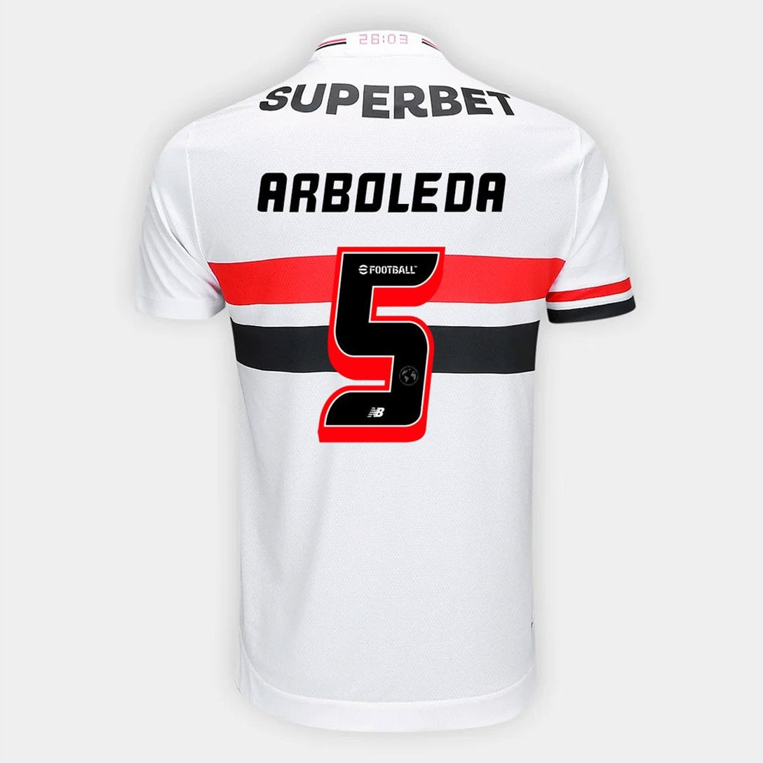 Camisa São Paulo 2025/26 I ARBOLEDA N° 5