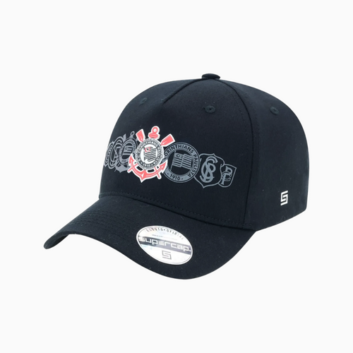 Boné Corinthians Escudos Historicos