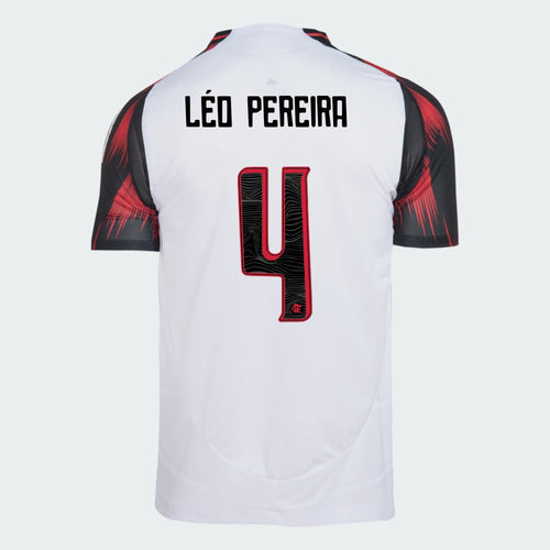 Camisa Adidas Flamengo 2025/26 II LÉO PEREIRA N° 4